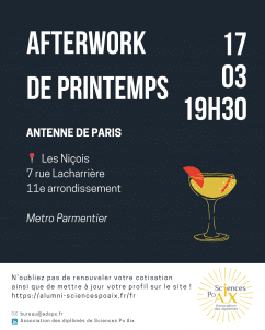 Afterwork de Printemps - Antenne de Paris